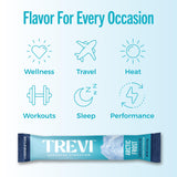 Trevi Électrolytes Sans Sucre – informations nutritionnelles claires sur l'emballage Arctique Froid.