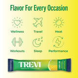 TREVI pack citron-lime, zéro sucre pour hydratation sans calories ajoutées.