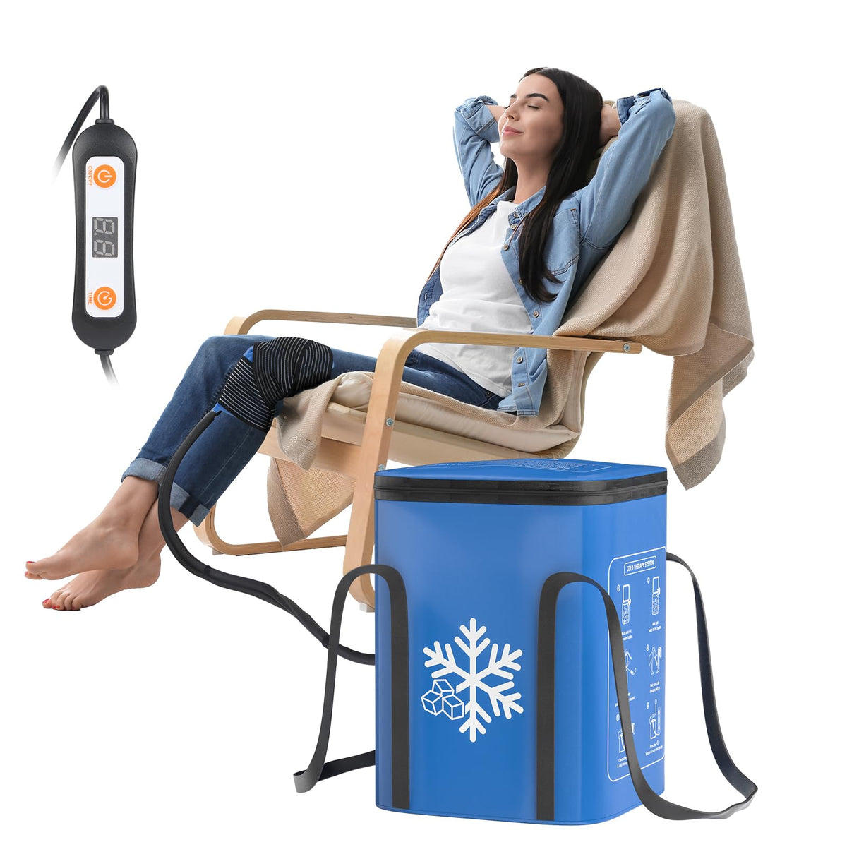 Machine glace genou Trewf 19qt prête pour refroidissement ciblé après chirurgie