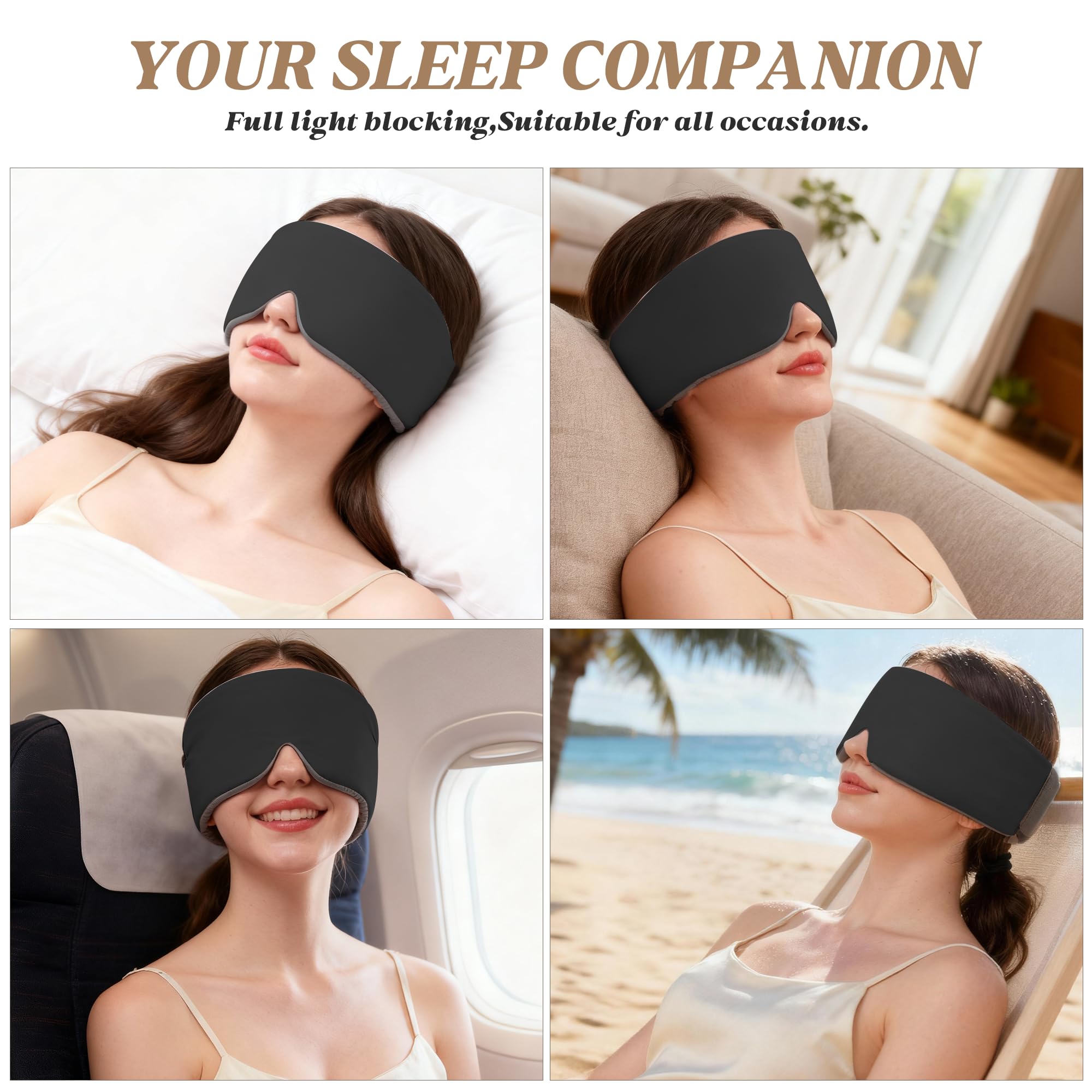 Tri-Tra masque-yeux-noir etui-inclus – transport pratique.