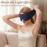 Tri-tra masque-yeux velcro-microfibre silencieux, réduction du bruit