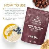 TRIBE ORGANICS Ashwagandha – boîte recyclable avec logo chimie-verte