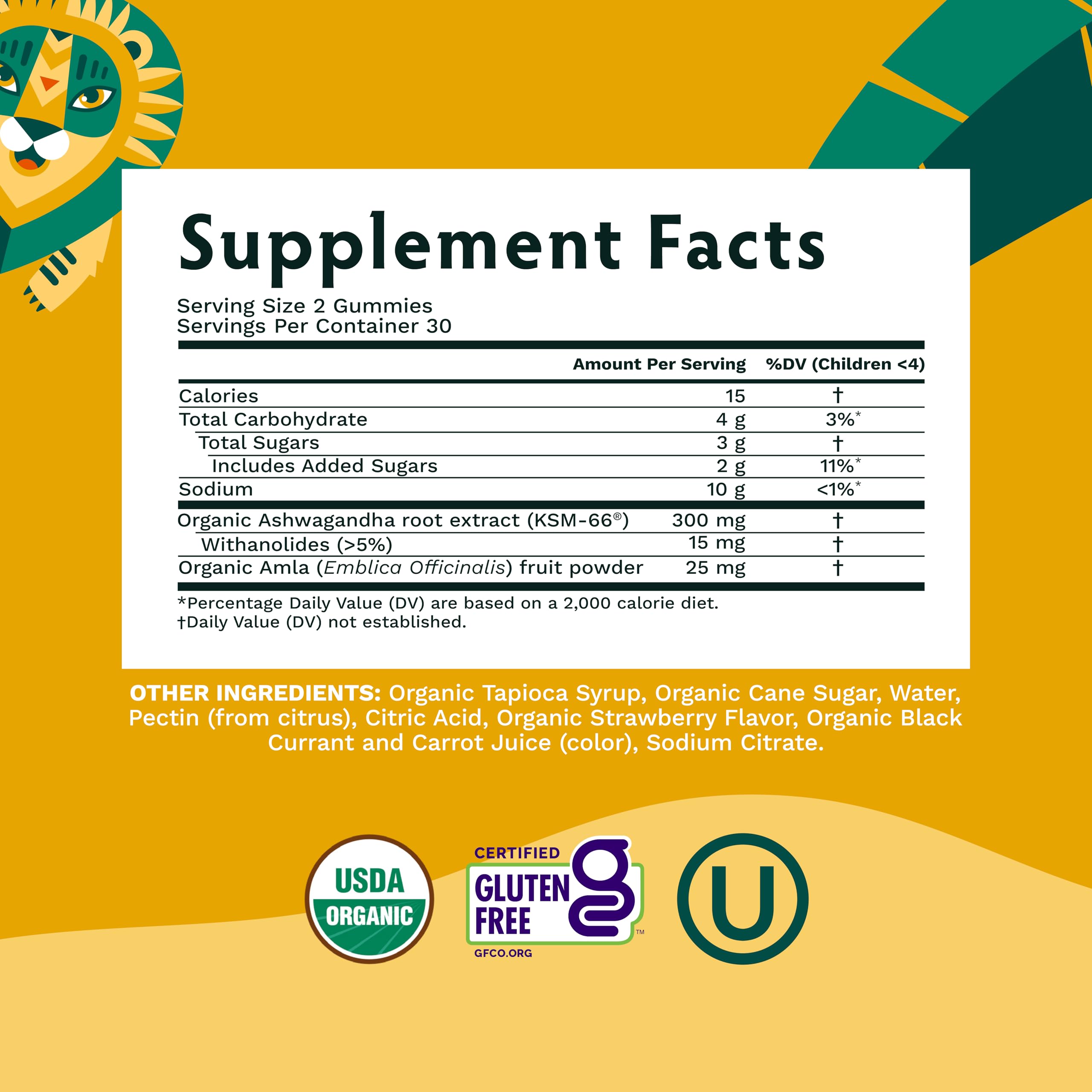 TRIBE ORGANICS KSM66 — absorption supérieure dans chaque bouchée gélifiée