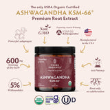 TRIBE ORGANICS Ashwagandha KSM66 – doseur de poudre pour prise précise.