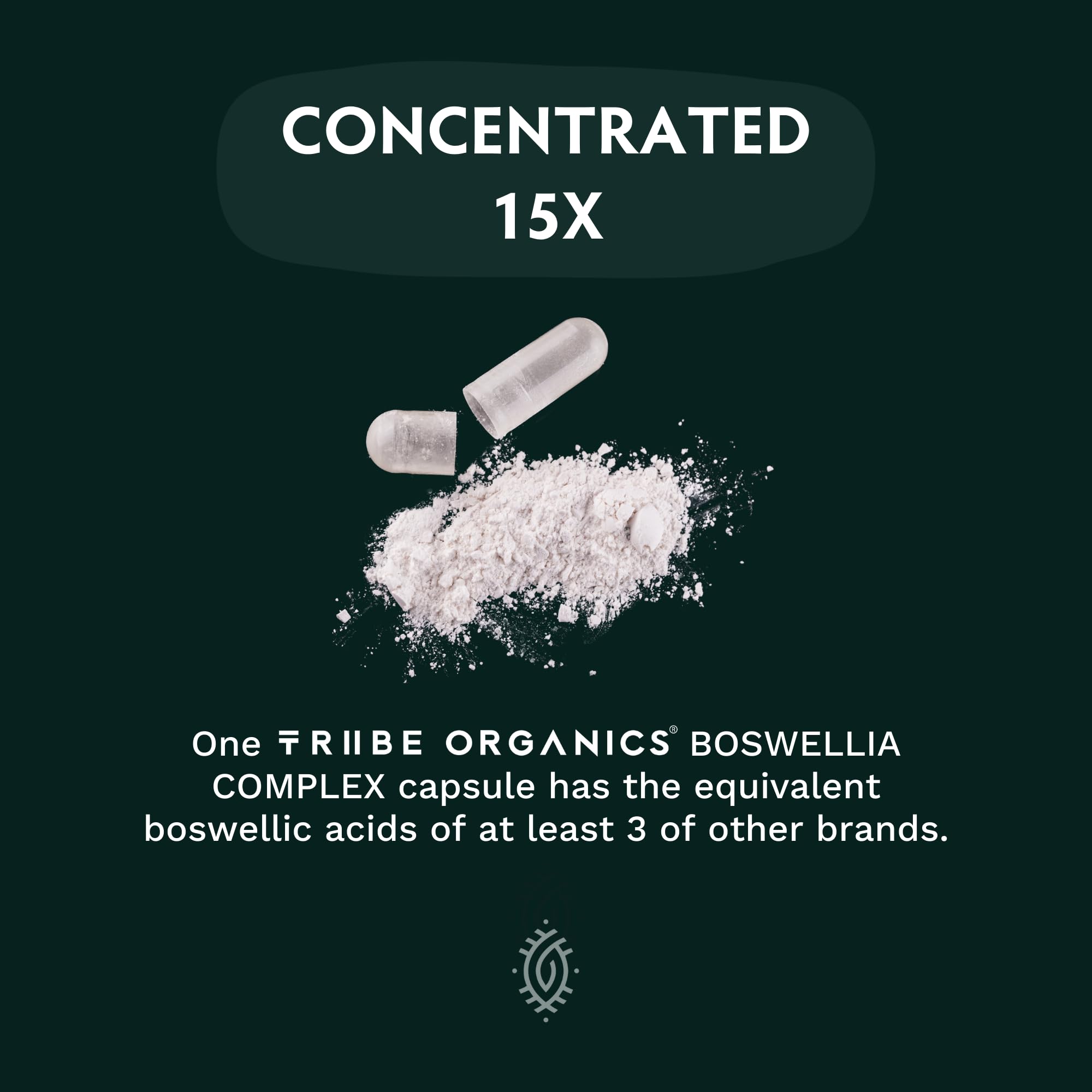 TRIBE ORGANICS Boswellia Complex vegan et non-GMO, respectueux de l'environnement
