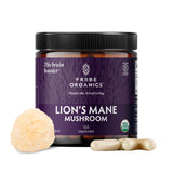 TRIBE ORGANICS Crinière de Lion: emballage affichant pureté biologique et qualité premium