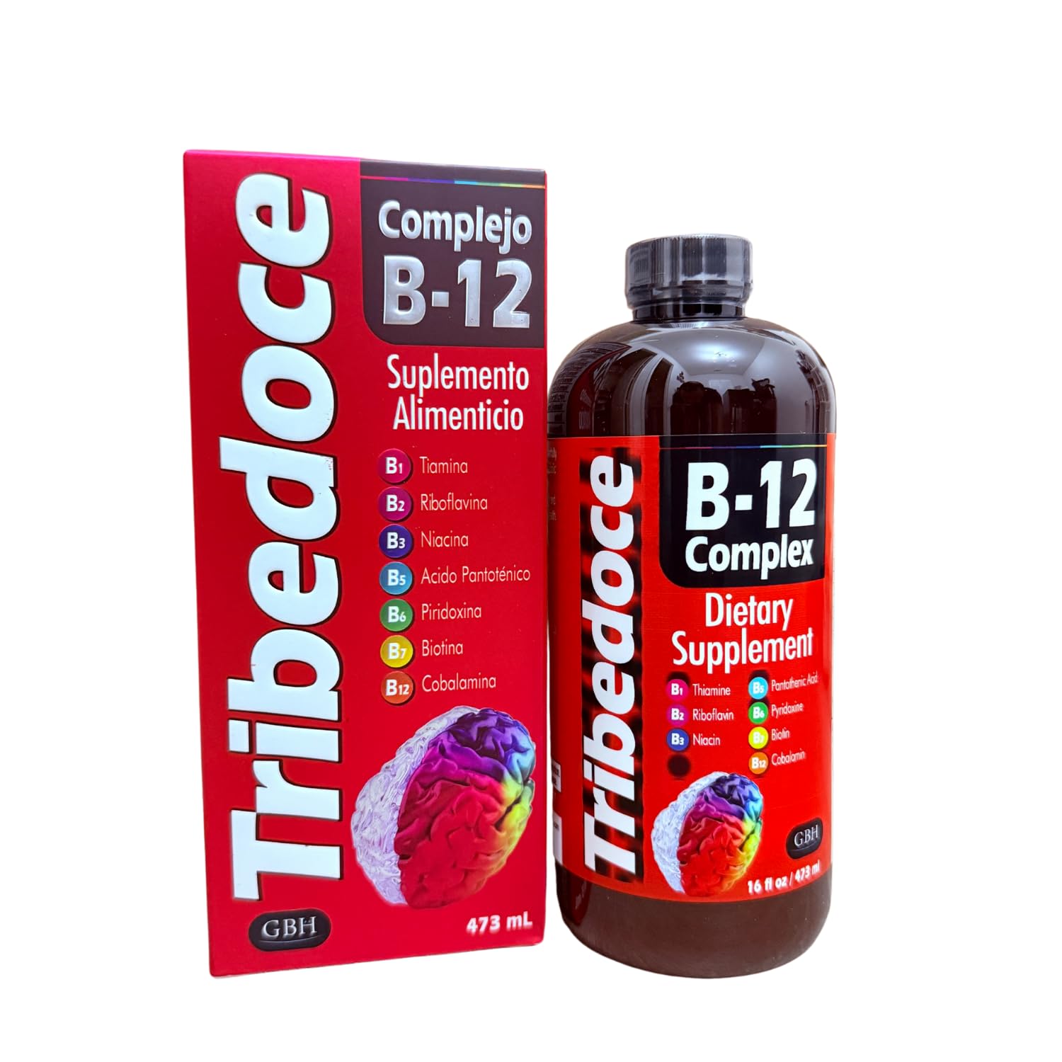 Flacon Tribedoce B12 Complexe liquide, prise pratique pour soutenir l'énergie.