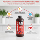 Étiquette Tribedoce B12 Complexe, rappelle les vitamines B et leur rôle.
