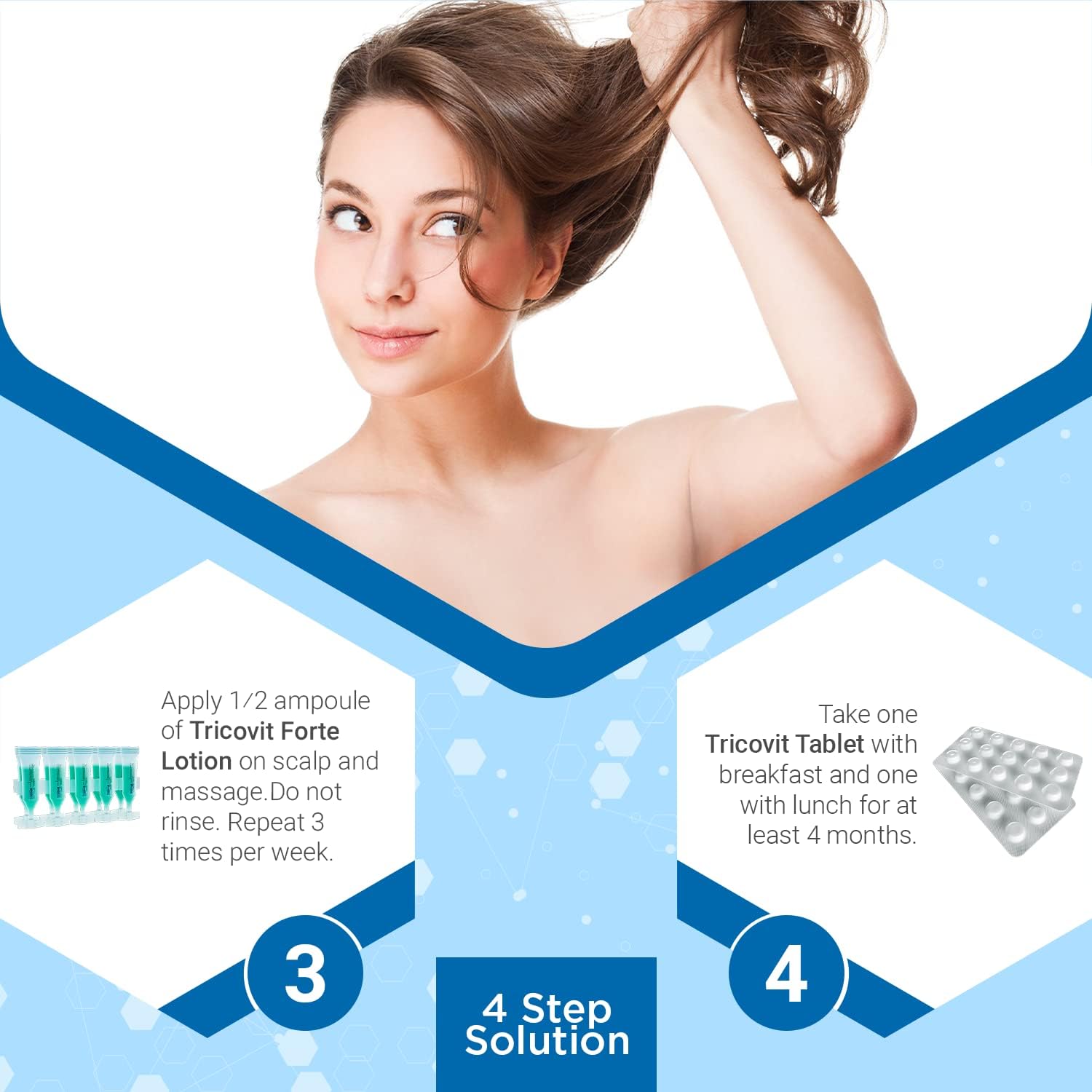 Tricovit, formulation dermatologique naturelle en harmonie avec la peau.