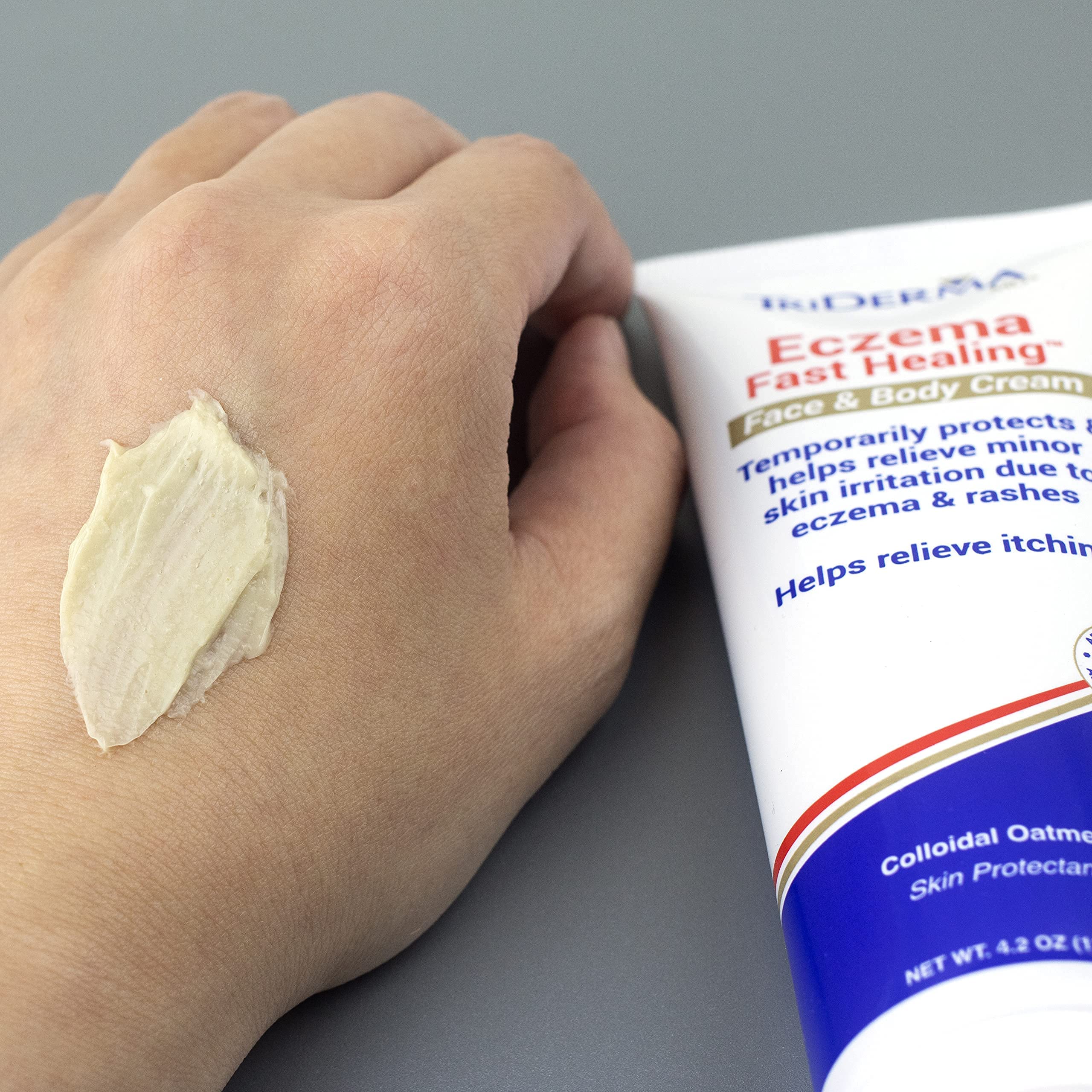 TriDerma Crème Eczéma urée, zinc et cire d’abeille pour soin.