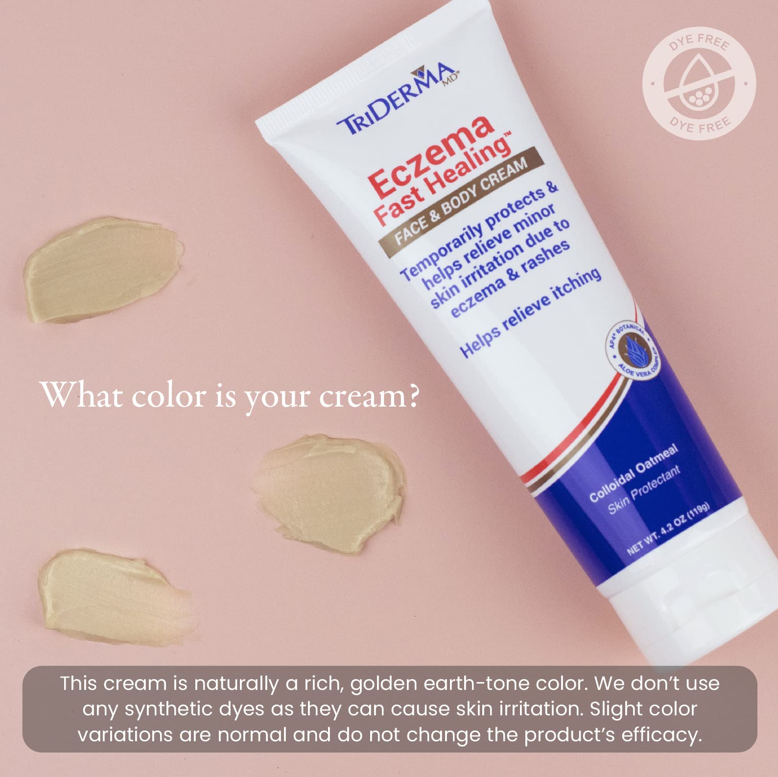 TriDerma Crème Eczéma ingrédients Aloe Vera et Karité.