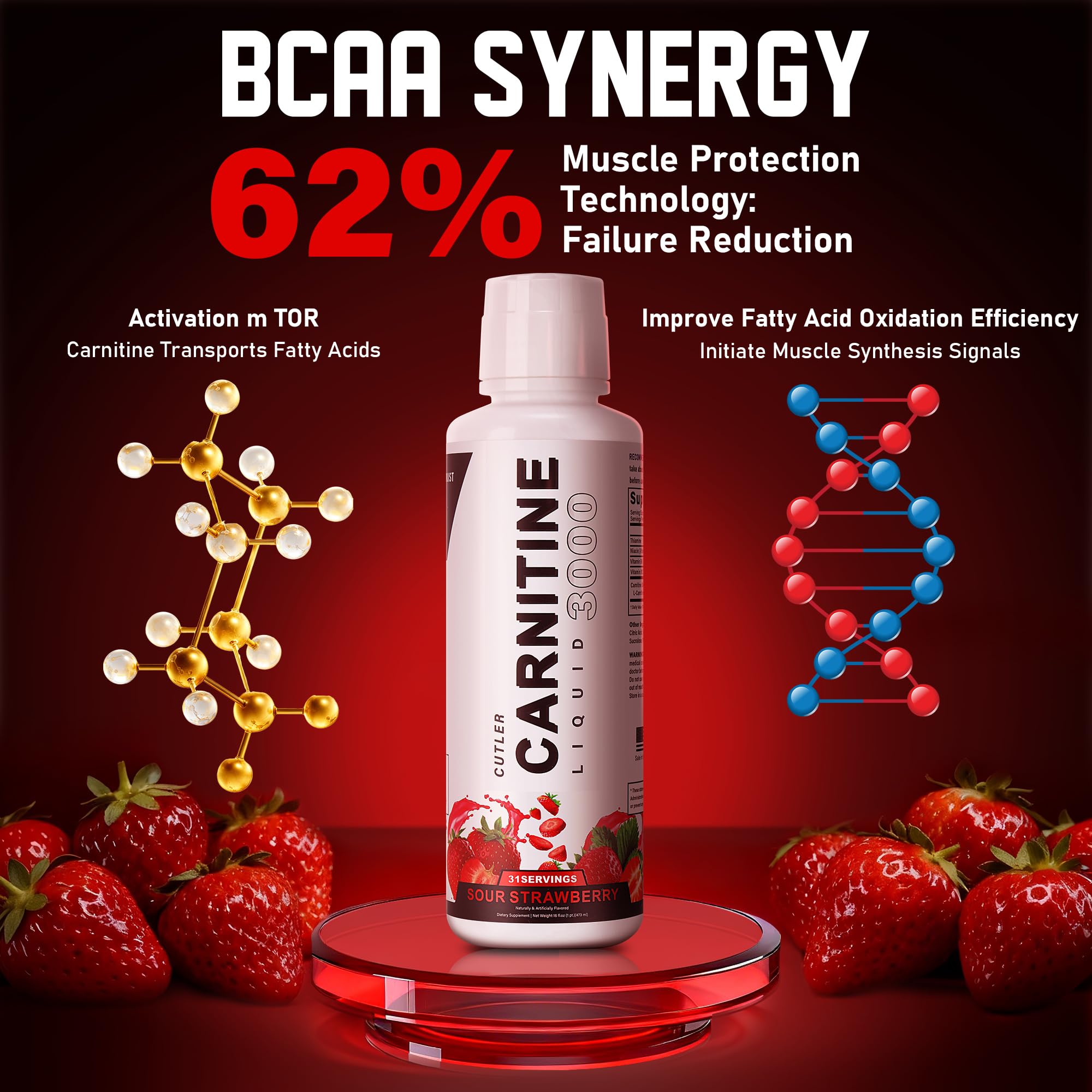Trihood L-Carnitine 3000 — douceur naturelle grâce à la stévia biologique.
