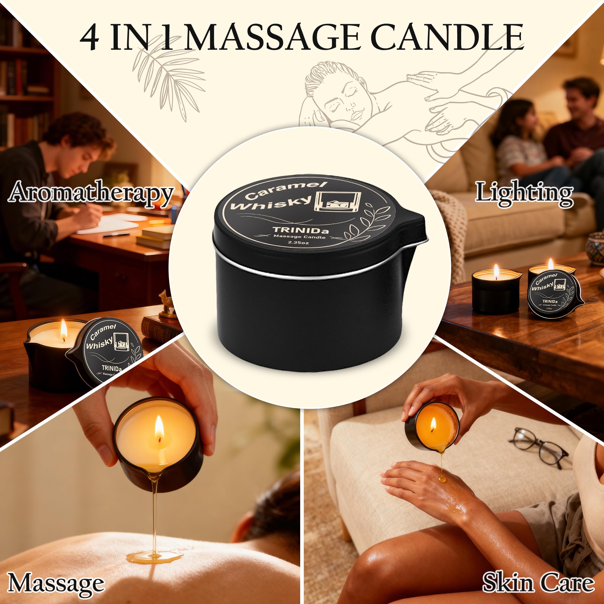 TRINIDa moment romantique avec bougie massage et ambiance douce