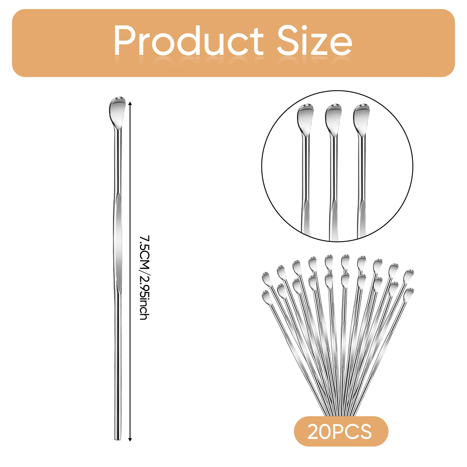 Cuillere-oreille Trinkrittey en inox, douceur et solidité pour l entretien personnel.
