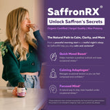 Triquetra Health Extrait de Safran Biologique – capsules alignées, potentiel d’humeur équilibrée et d’attention.