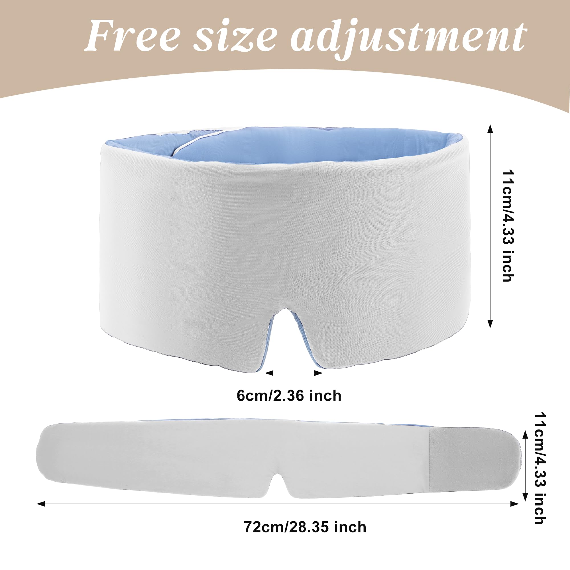 Tri-tra masque yeux gris, bouchons d’oreilles inclus, isolation sonore pratique.