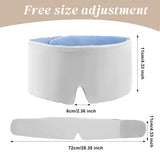 Tri-tra masque yeux gris, bouchons d’oreilles inclus, isolation sonore pratique.