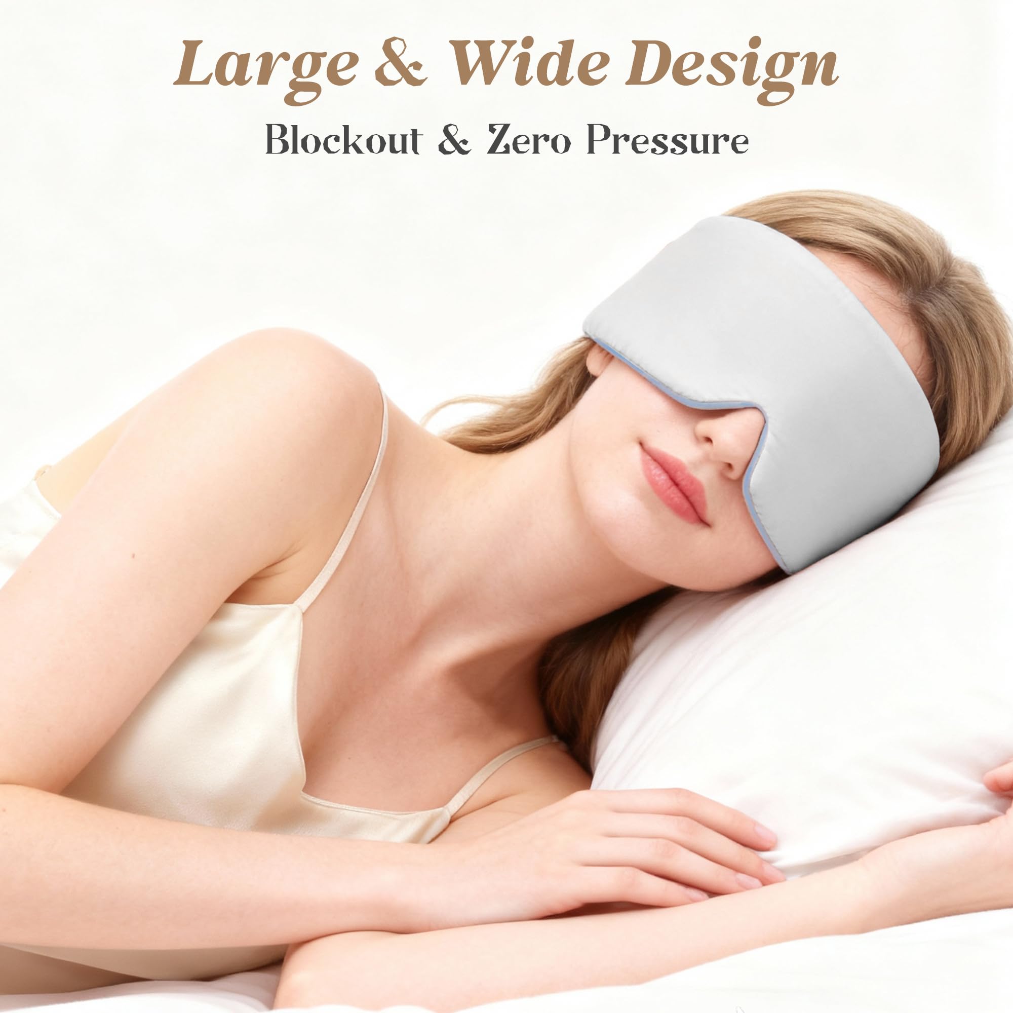 Tri-tra masque yeux gris, pochette portable pour l’emporter partout.