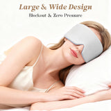 Tri-tra masque yeux gris, pochette portable pour l’emporter partout.
