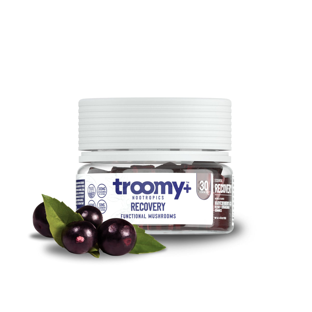 Gélules Troomy Recovery dans un flacon, soutien récupération