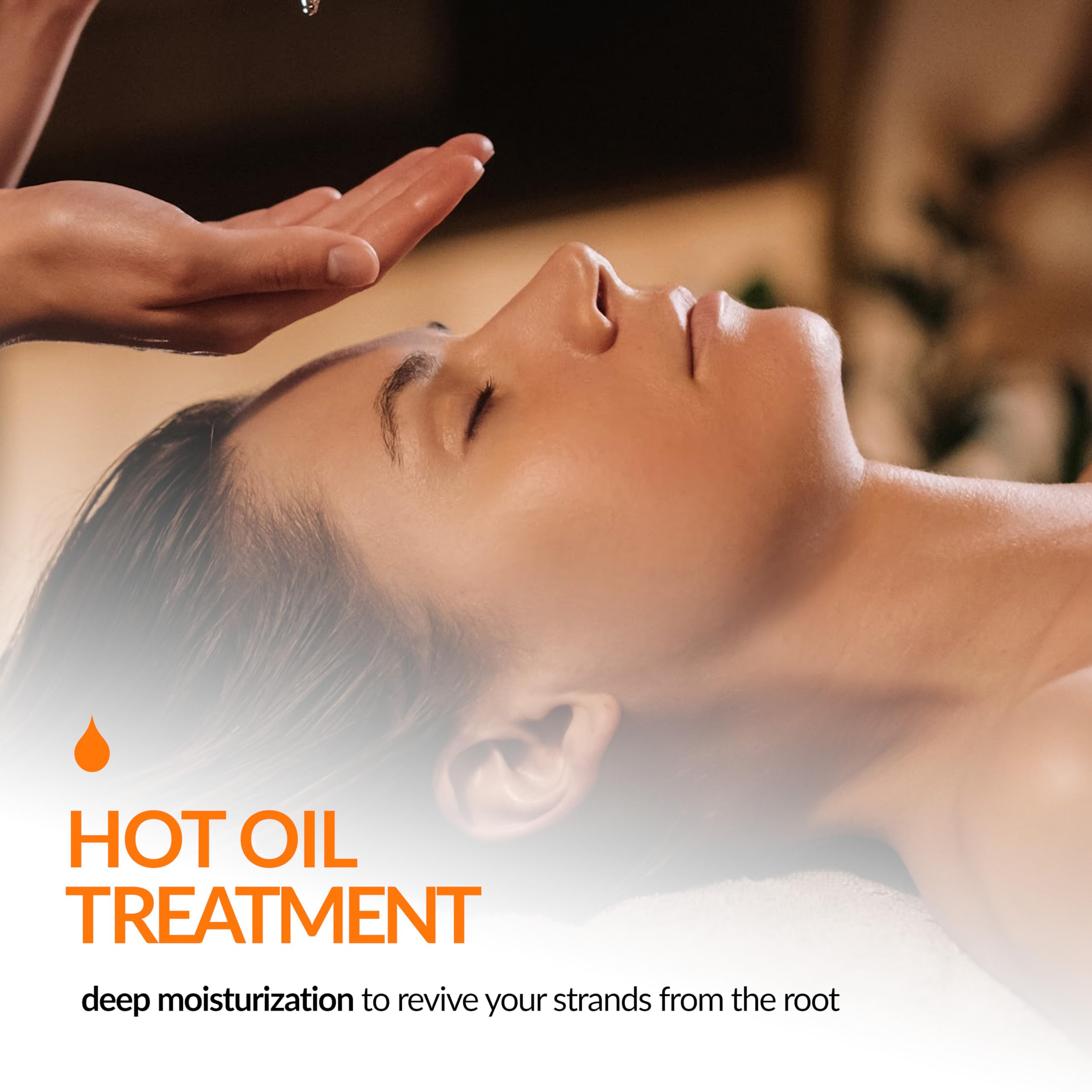 Traitement chaud avec Tropic Isle Living huile noire jamaïque pour cheveux