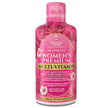 Tropical Oasis: bouteille de multivitamines liquides pour femmes, énergie et vitalité.