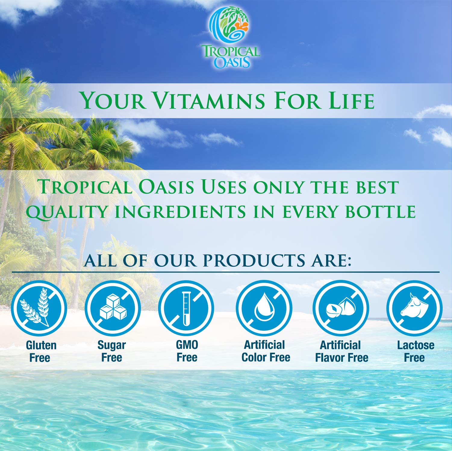 Fabriqué aux États-Unis, Tropical Oasis D3K2 assure qualité et traçabilité
