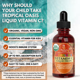 Boîte de 60 portions Tropical Oasis Vitamin C, pratique pour le quotidien.