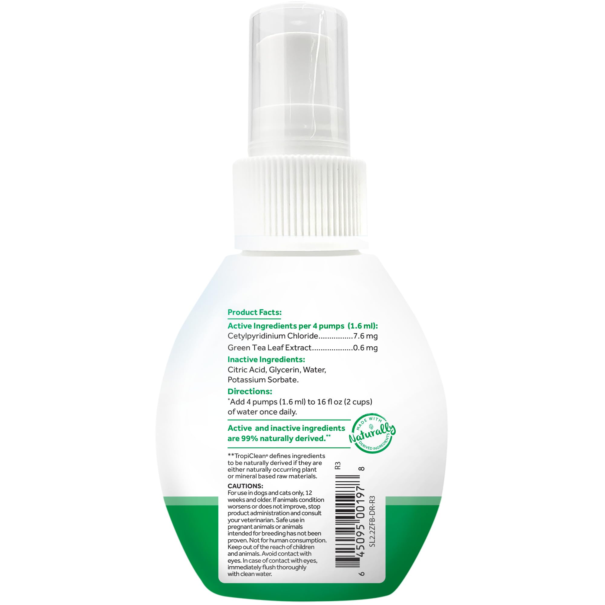 TropiClean: doseur pratique pour eau du chien, aide à réduire la plaque.