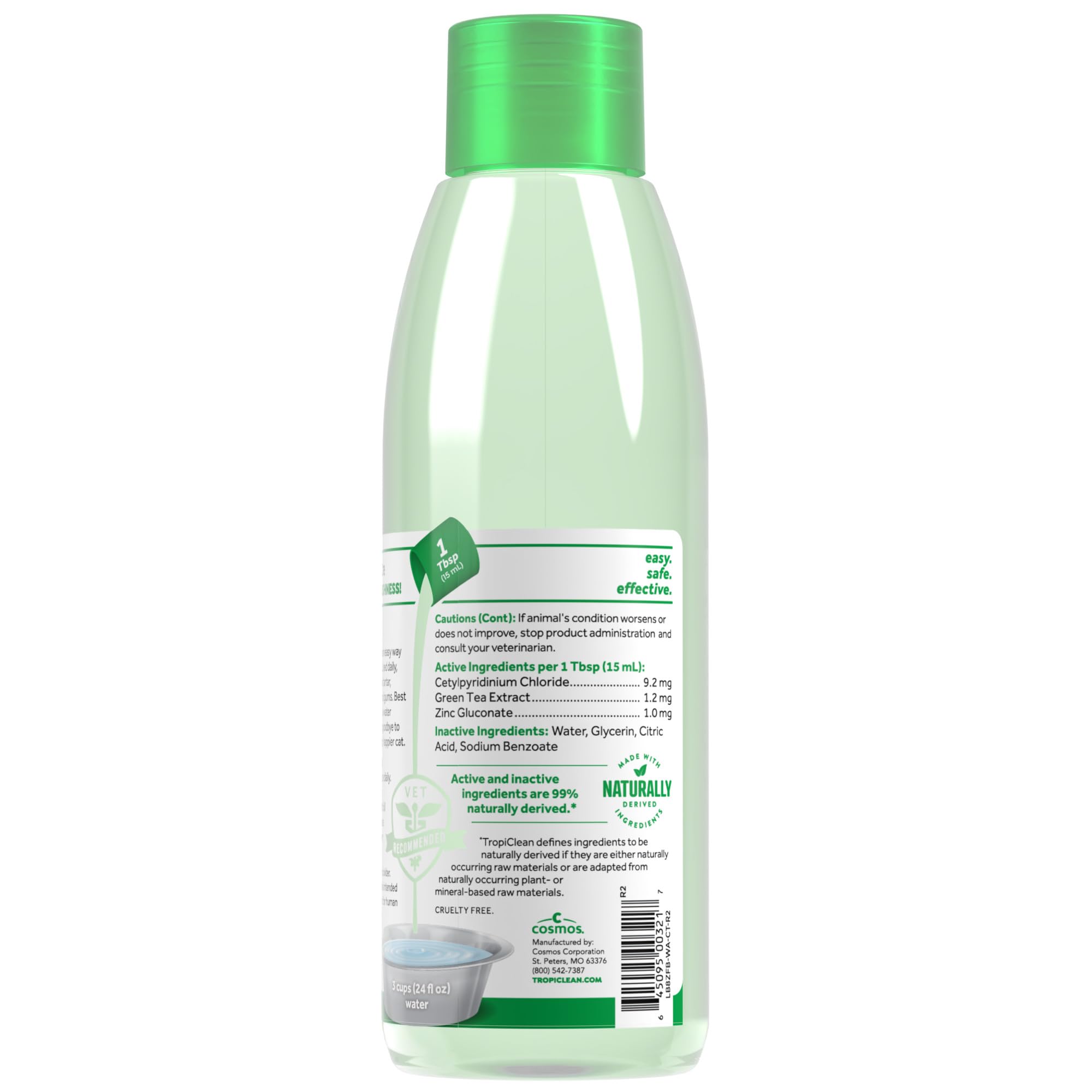 TropiClean — utilisable dès 12 semaines, pour les chats.