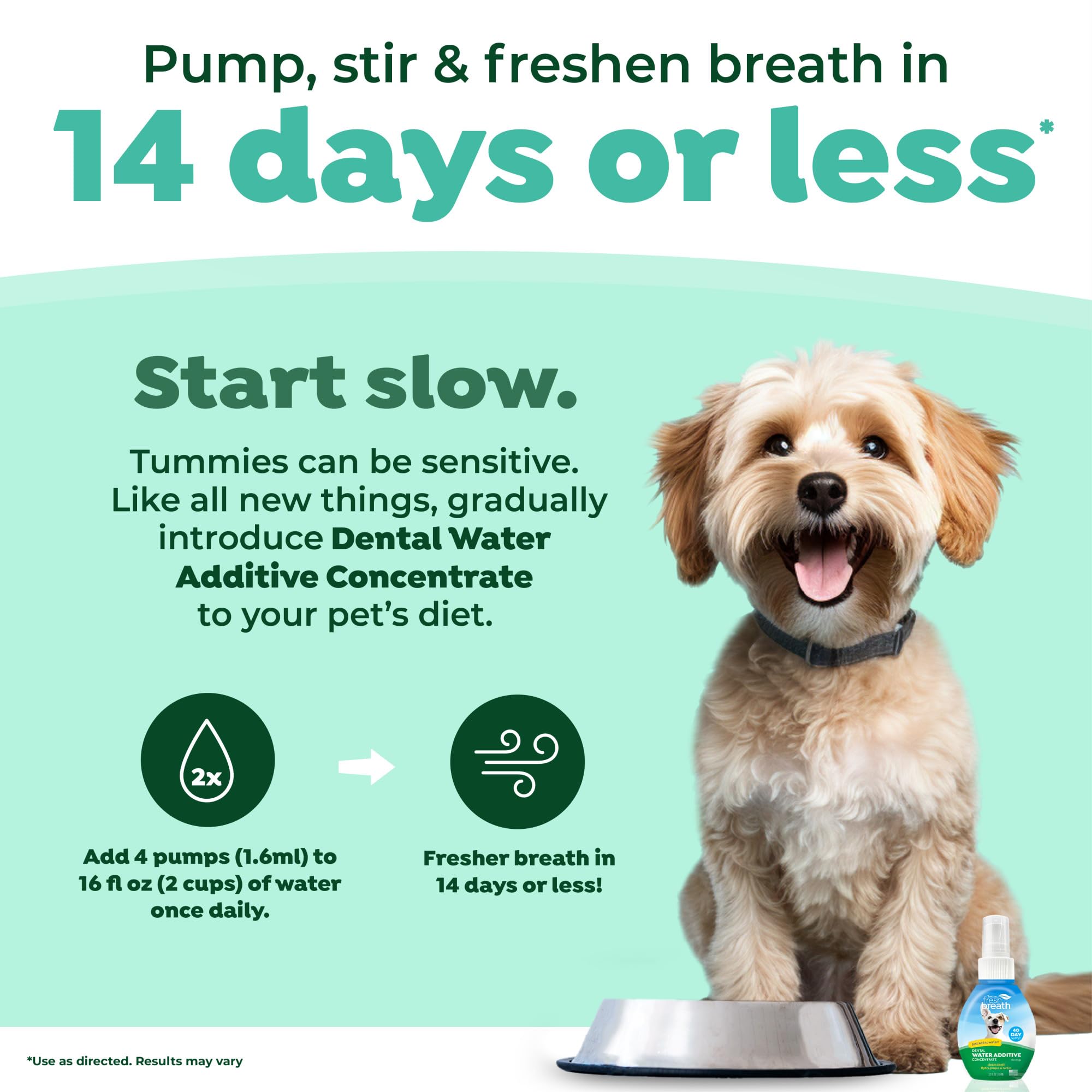 TropiClean: utilisation quotidienne sans brossage, complément dentaire pour chien.