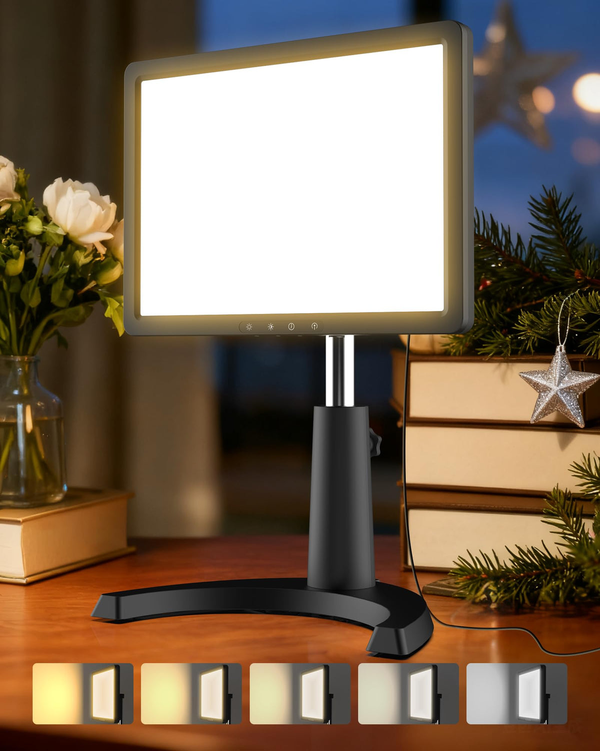 Lampe TroupePal, lampe de thérapie 12 000 lux pour énergie à domicile.