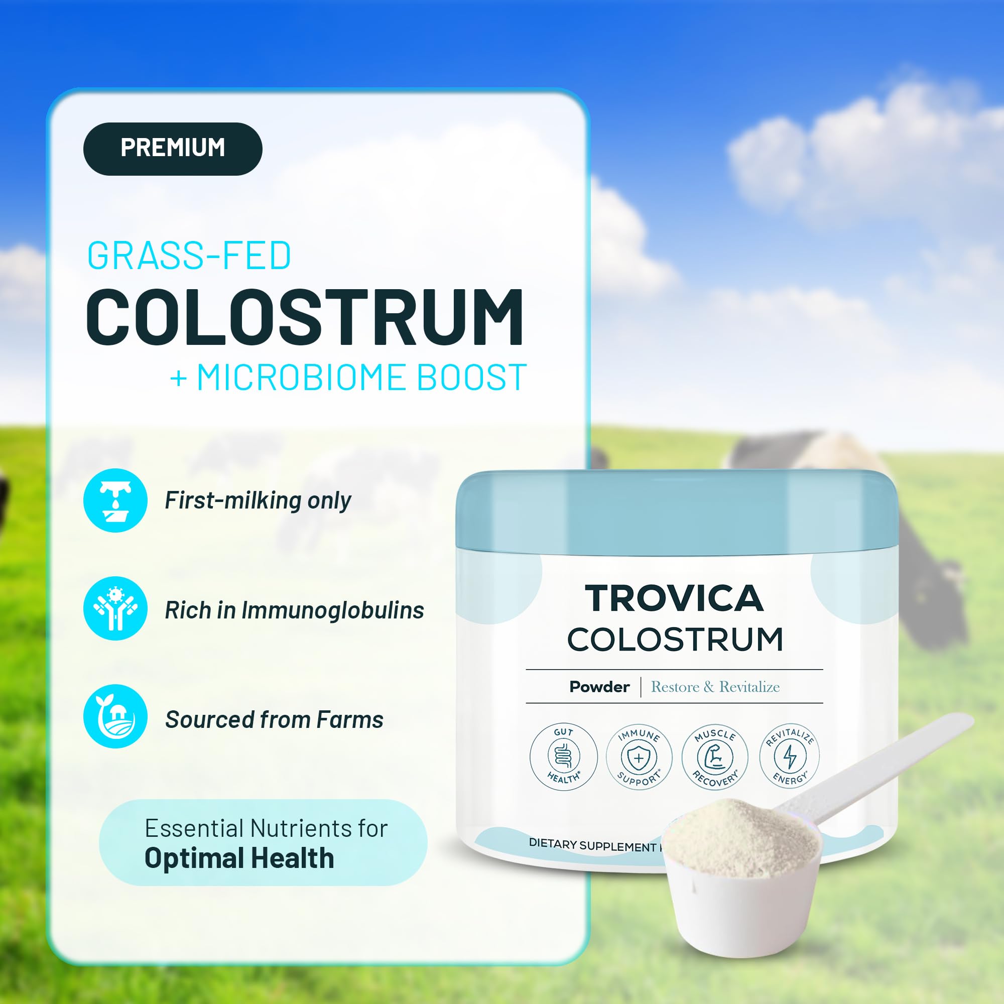 TROVICA Colostrum utilisation-boisson : intégration simple dans votre routine quotidienne.