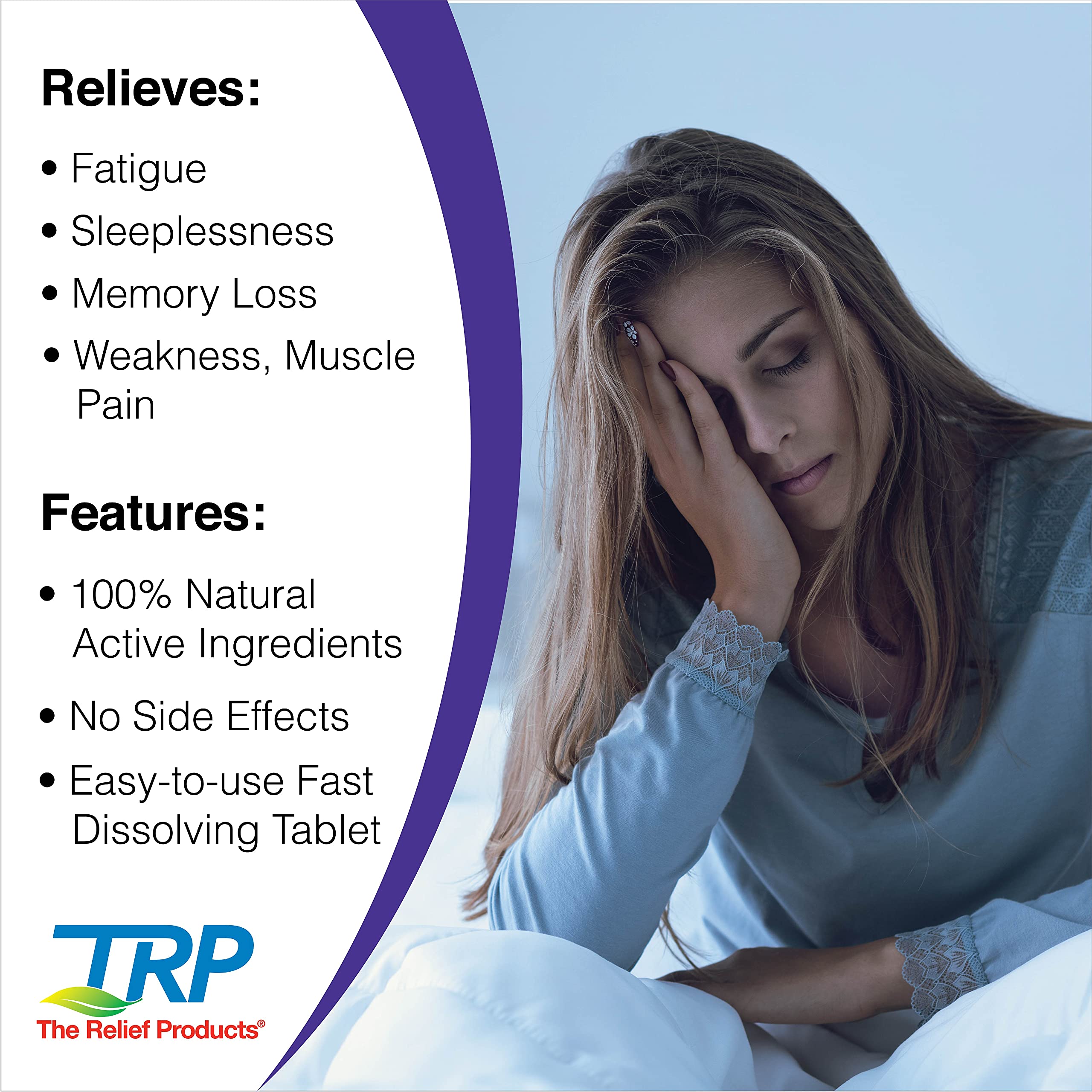 TRP Relief – Tablettes dissolution rapide, prise simple.