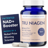 TRU NIAGEN Beauté Nad Plus — bouteille de caplets, soutien potentiel à l'élasticité et à l'hydratation.