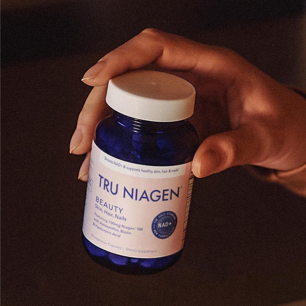 TRU NIAGEN Beauté Nad Plus — étiquette nutriments, informations claires sur les ingrédients et usages.