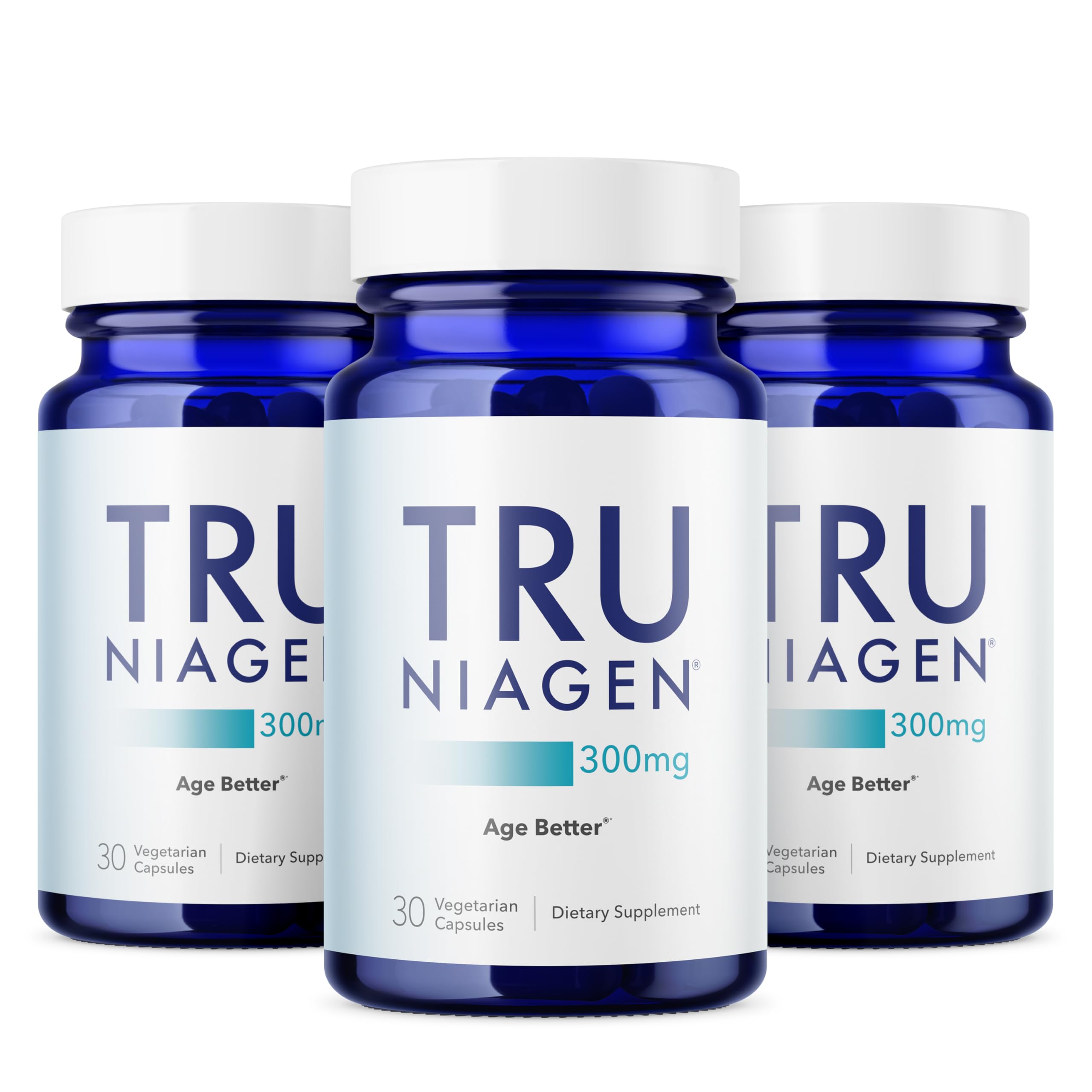 TRU NIAGEN: bouteille 300 mg pour énergie cellulaire et soutien quotidien.