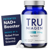 TRU NIAGEN – Bouteille et etiquette, présentation premium pour prise quotidienne.