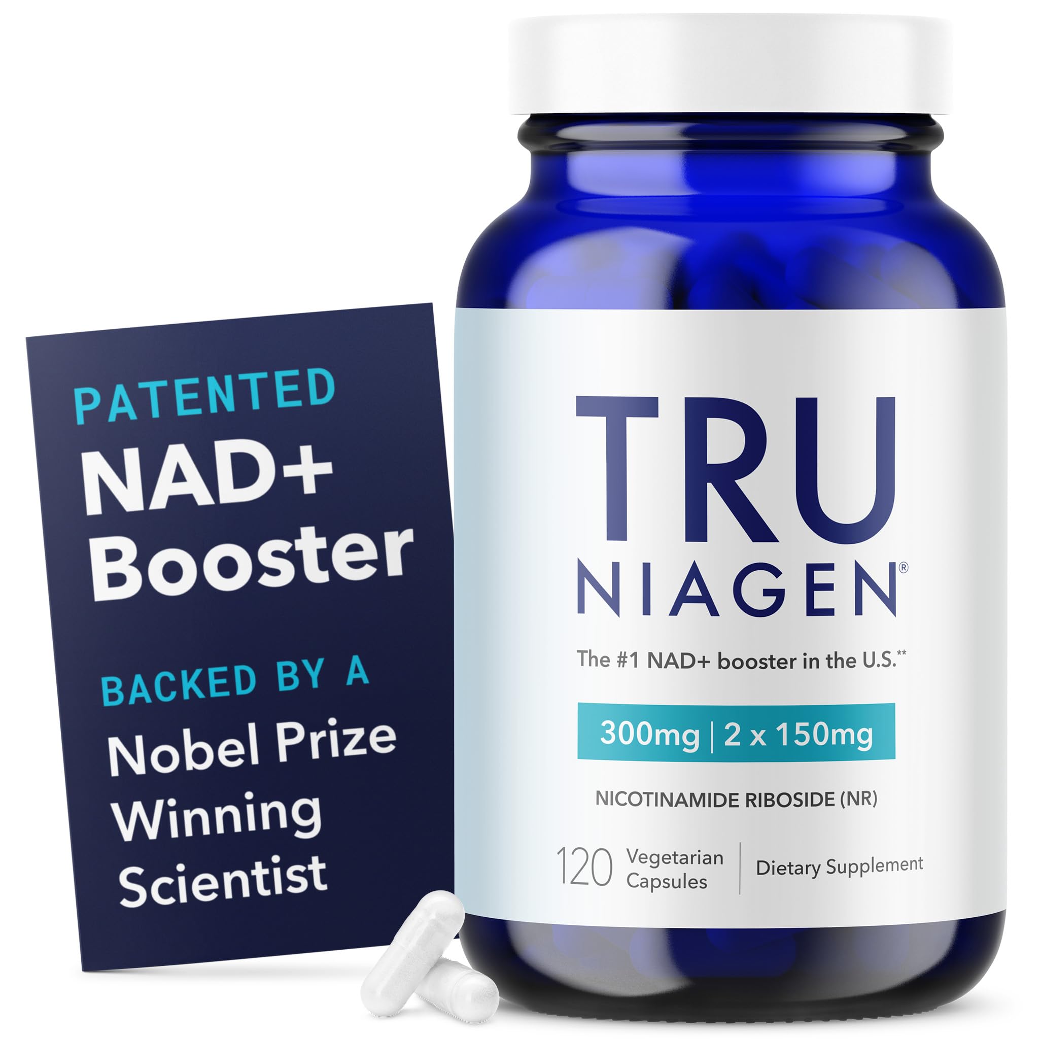 TRU NIAGEN – Bouteille recto 300 mg, soutien potentiel à l'énergie cellulaire quotidienne