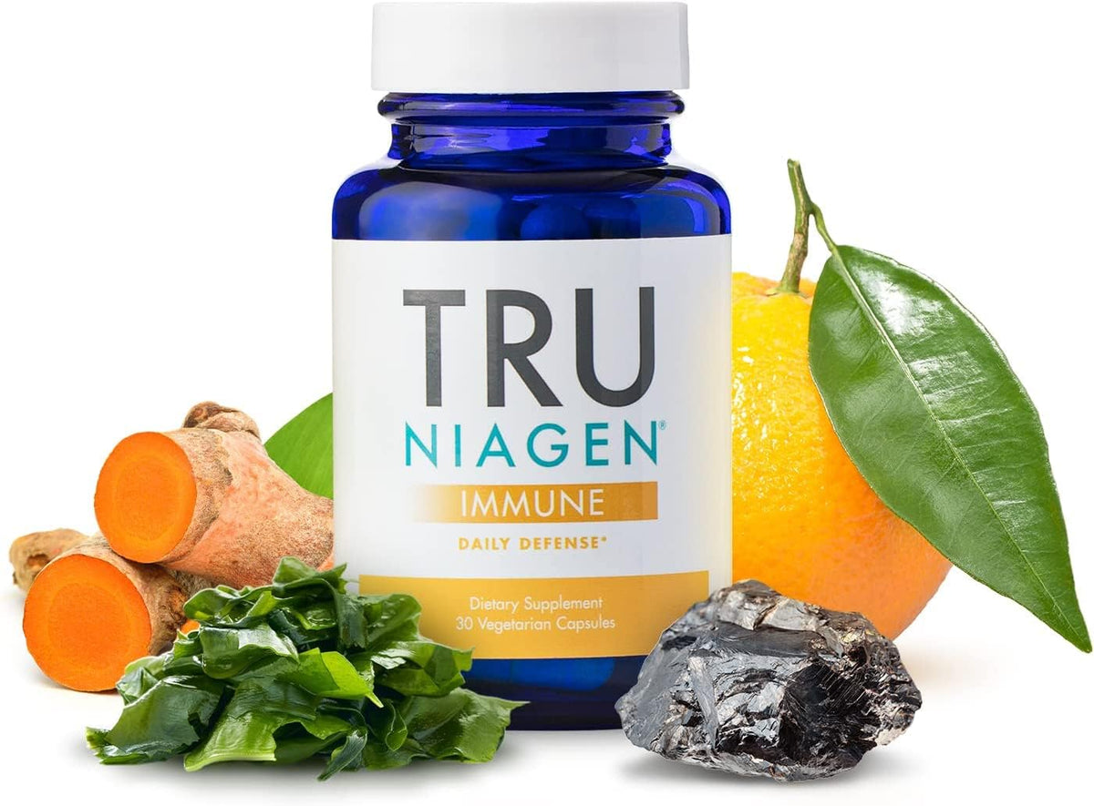 TRU NIAGEN Immune – bouteille en vedette, soutien quotidien grâce au NAD+ boost.