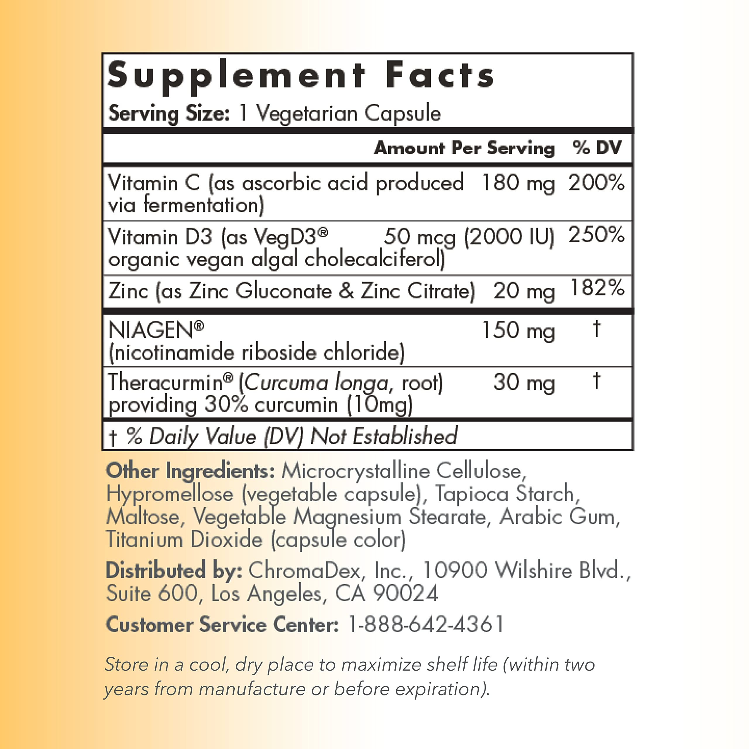 TRU NIAGEN Immune – vitamine D3 2000 UI vegan, formulation moderne.
