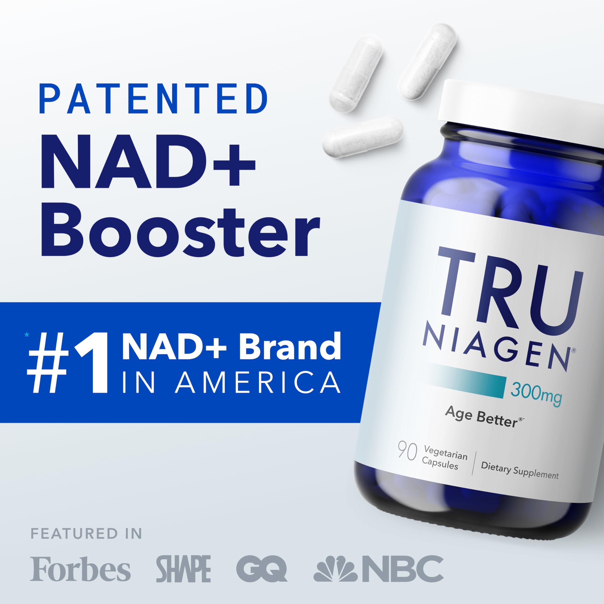 TRU NIAGEN – Label explicatif, informations sur le produit et ses usages potentiels.