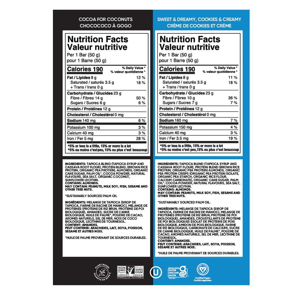 TRUBAR barre vegan biscuits crème, aspect appétissant et dégustation