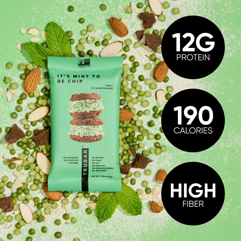 TRUBAR Menthe-snack nomade: barre prête à emporter lors de vos journées actives.