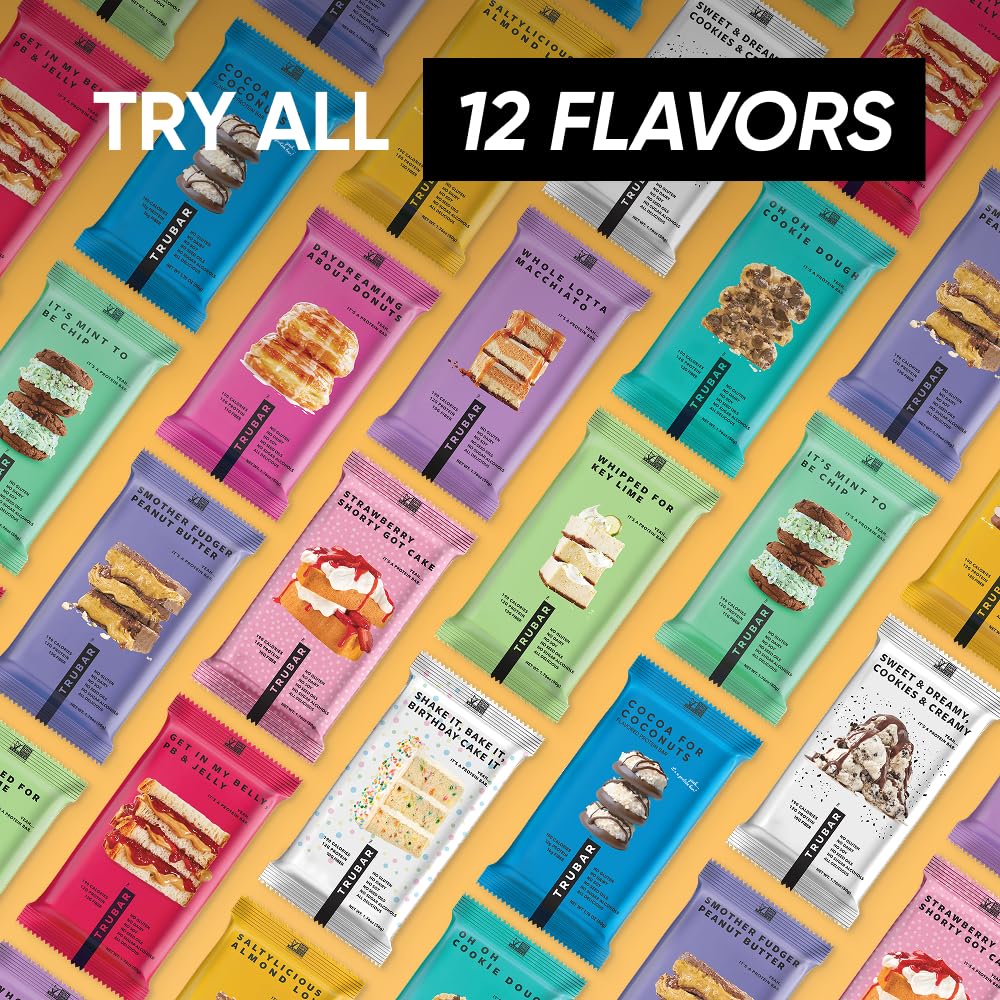 Lot TRUBAR barres vegan 12 portions faciles à emporter