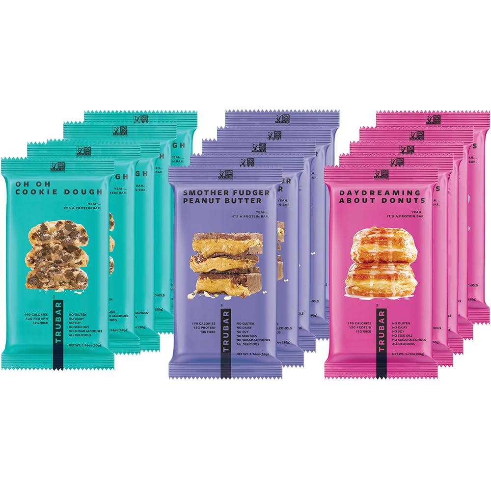 TRUBAR Varieté Pack vue frontale, collation pratique et gourmande.