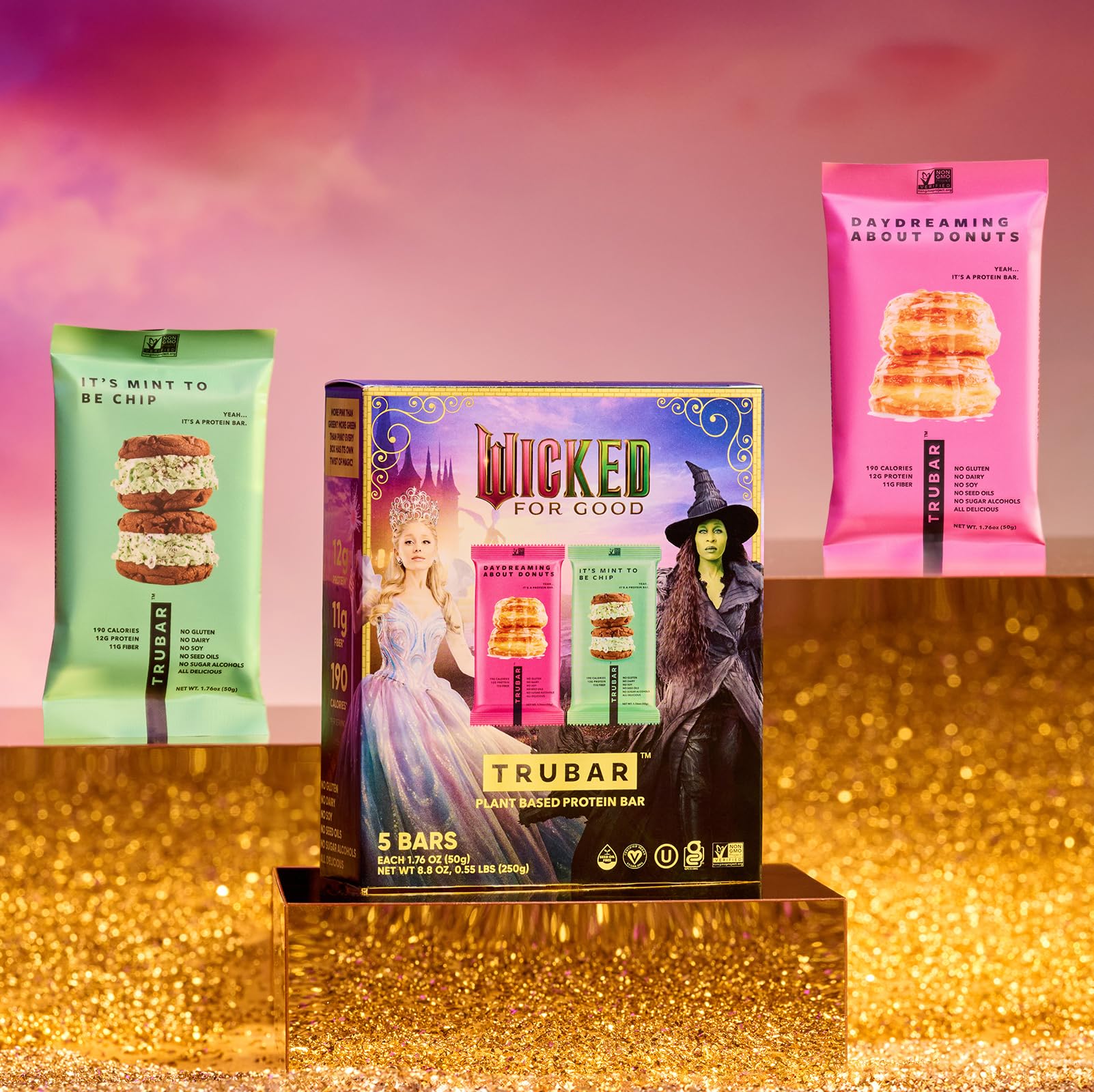 TRUBAR Wicked 12 g de protéine par barre, énergie durable pour la journée.