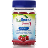 TruBiotics bonbons probiotiques avec collagène, bouteille visible, soutien digestion et peau