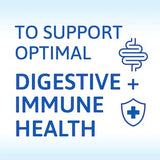 Étiquette indiquant sans sucre, sans lait et sans gluten pour TruBiotics enfants.