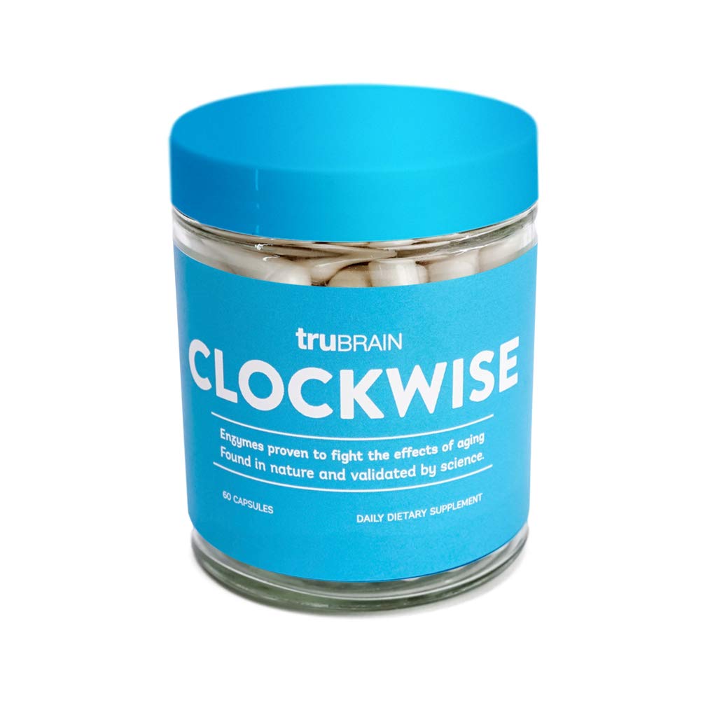 Bouteille TruBrain Clockwise, soutien potentiel d'énergie quotidienne.
